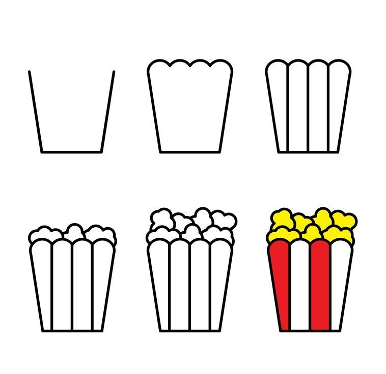 Popcorn idea (12) Drawing Ideas