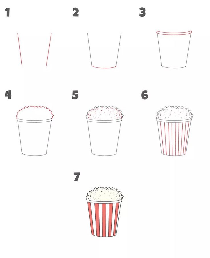 Popcorn idea (3) Drawing Ideas