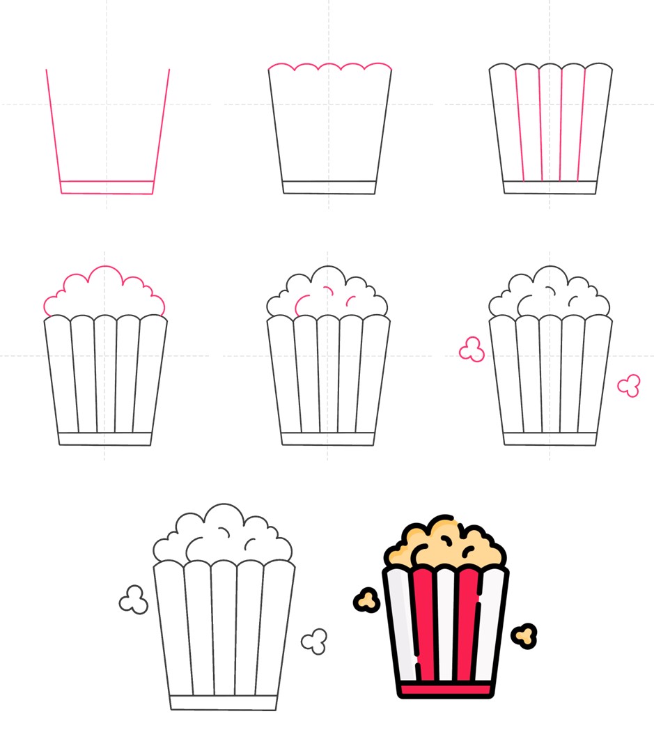 Popcorn idea (5) Drawing Ideas