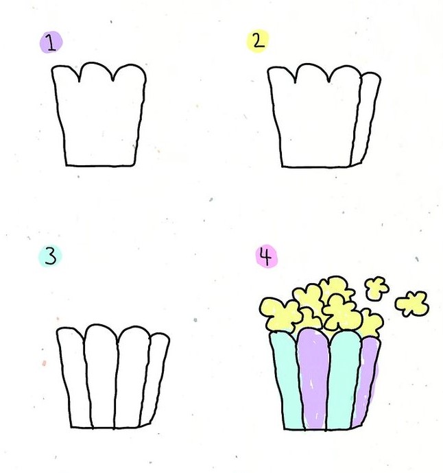 Popcorn idea (6) Drawing Ideas