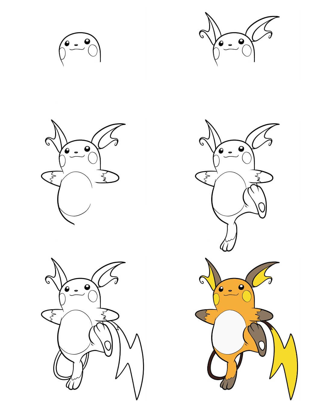 Raichu idea (5) Drawing Ideas