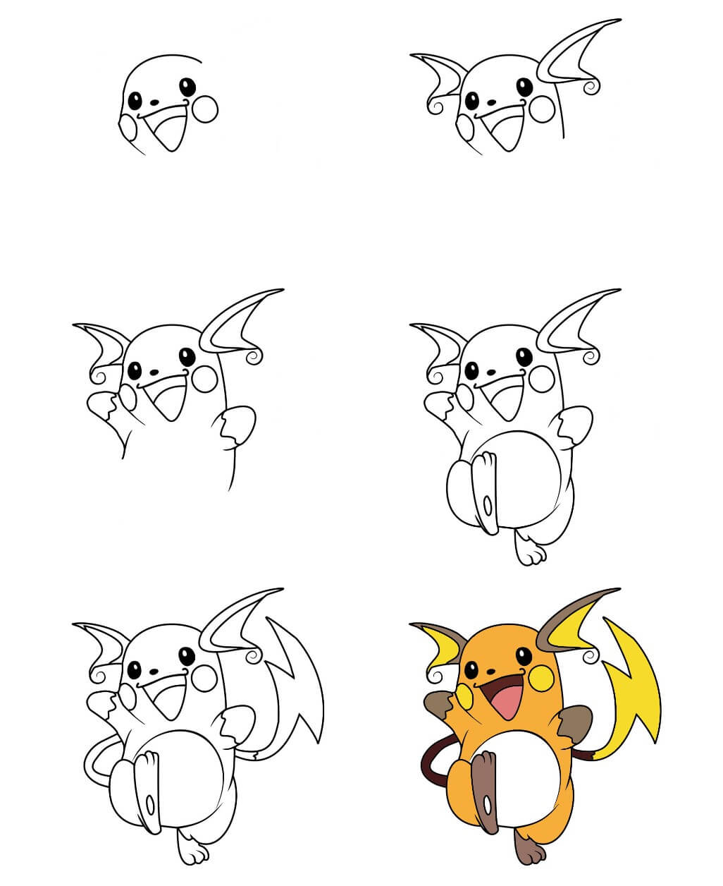 Raichu idea (7) Drawing Ideas