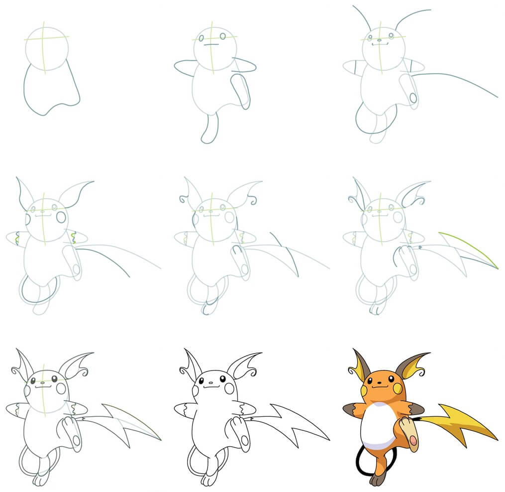 Raichu idea (8) Drawing Ideas