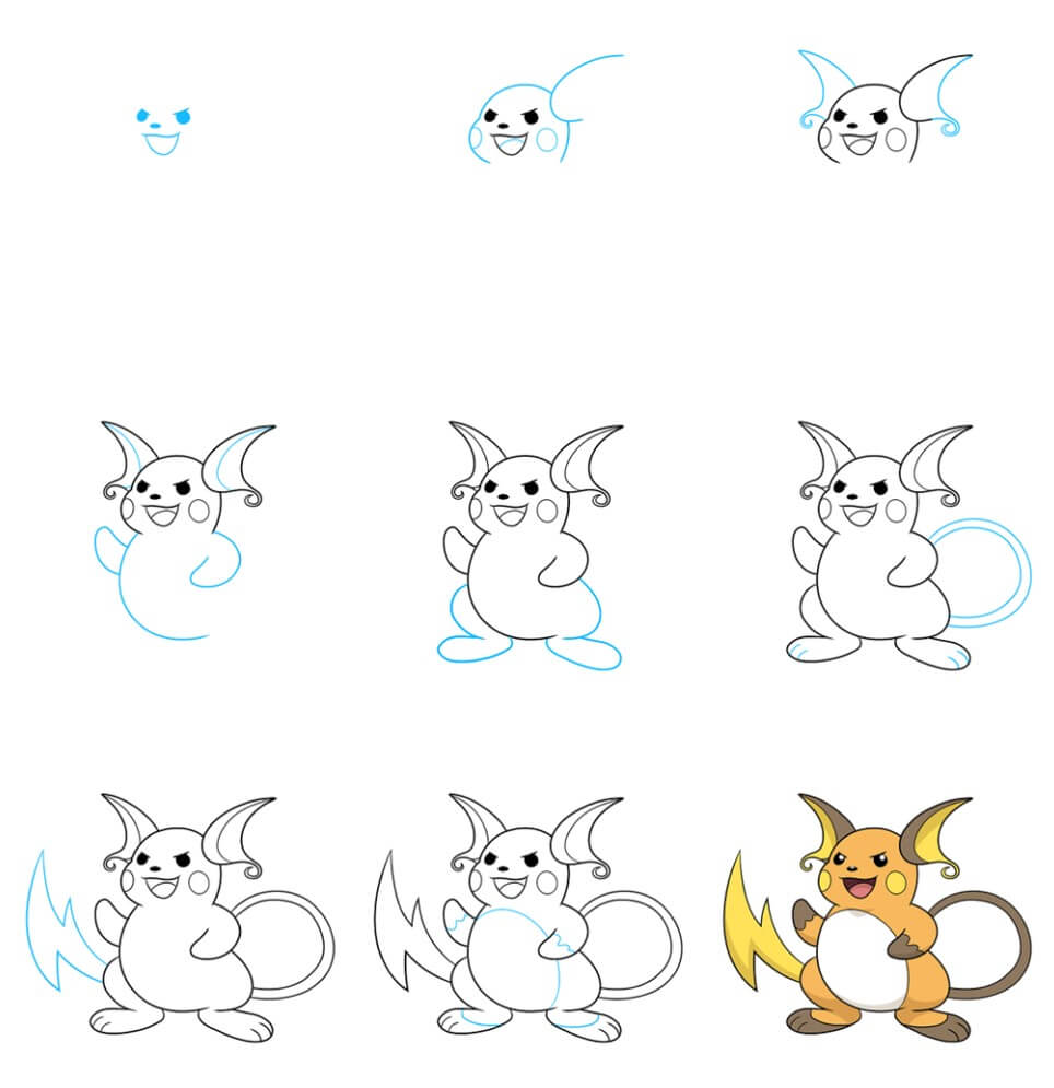 Raichu idea (9) Drawing Ideas