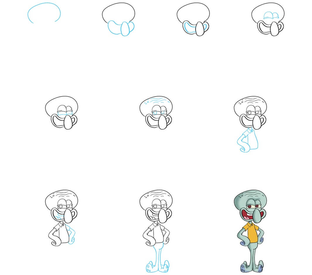 Squidward idea (10) Drawing Ideas