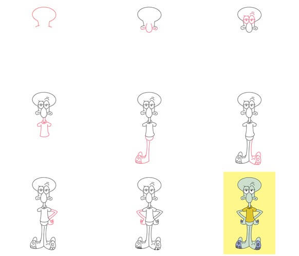 Squidward idea (13) Drawing Ideas