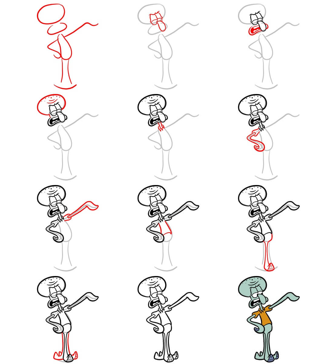 Squidward idea (5) Drawing Ideas