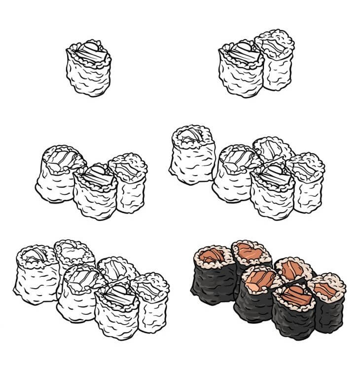 Sushi idea (14) Drawing Ideas