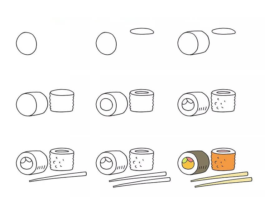 Sushi idea (15) Drawing Ideas