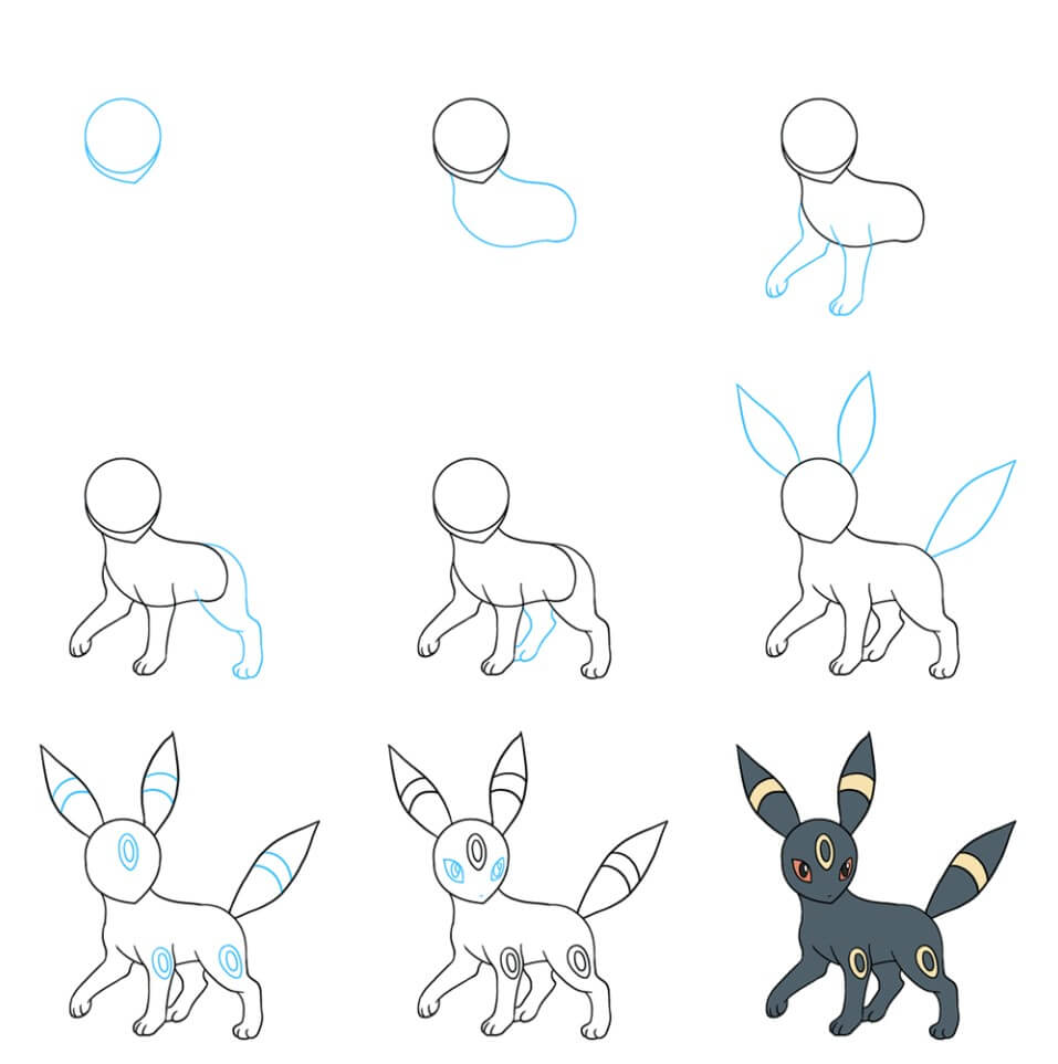 Umbreon Drawing Ideas