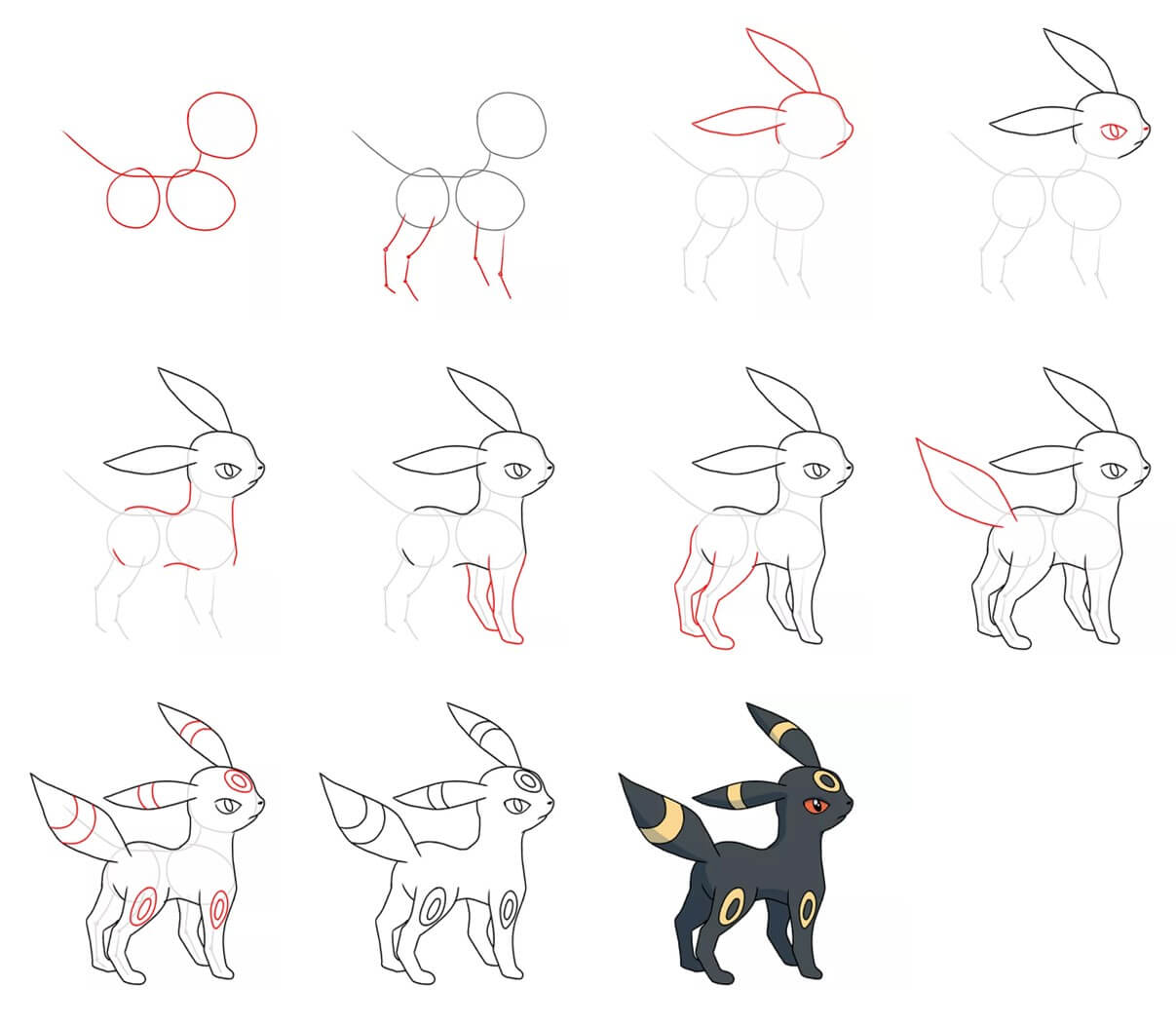 Umbreon idea (9) Drawing Ideas