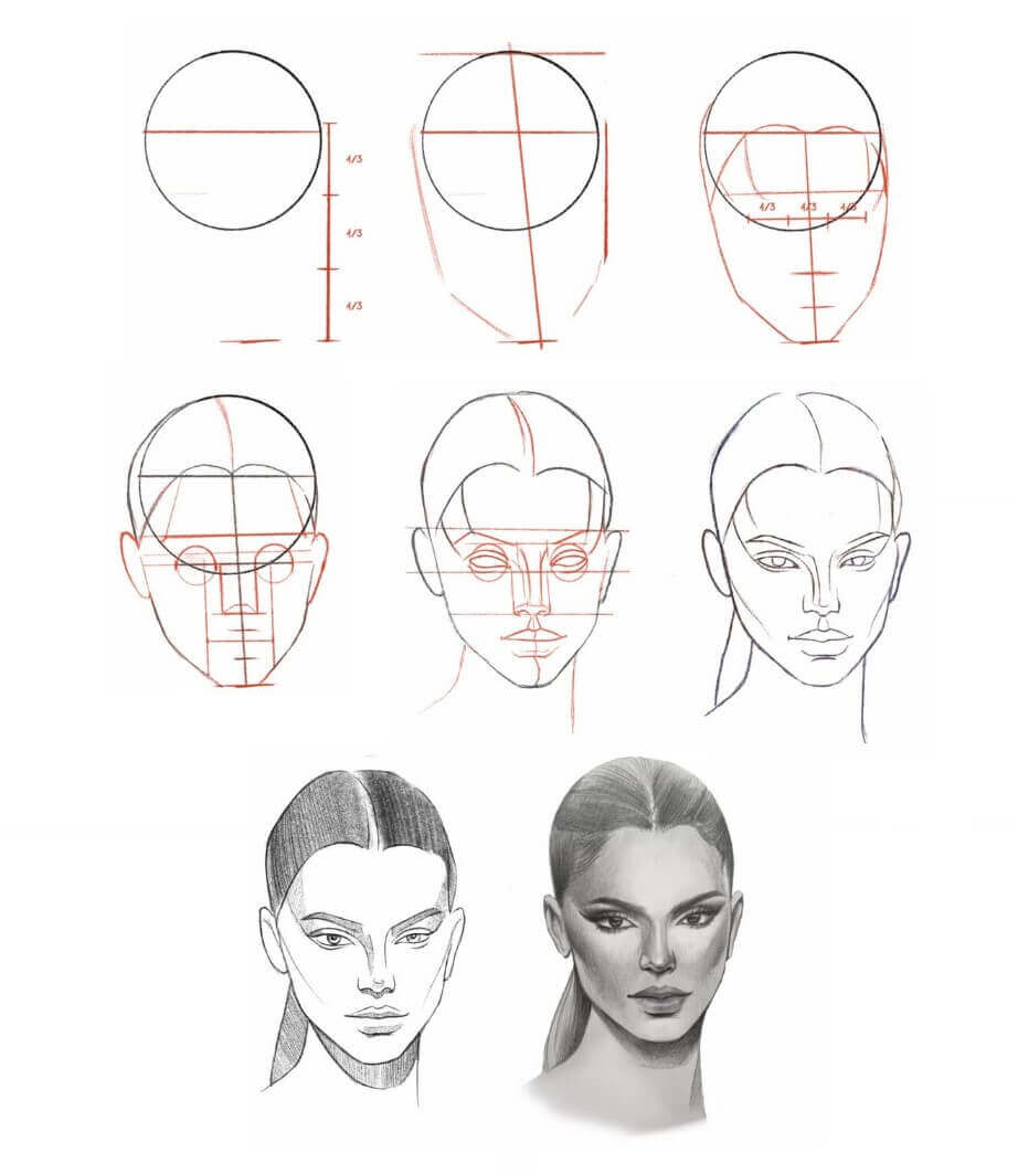 Woman head (2) Drawing Ideas