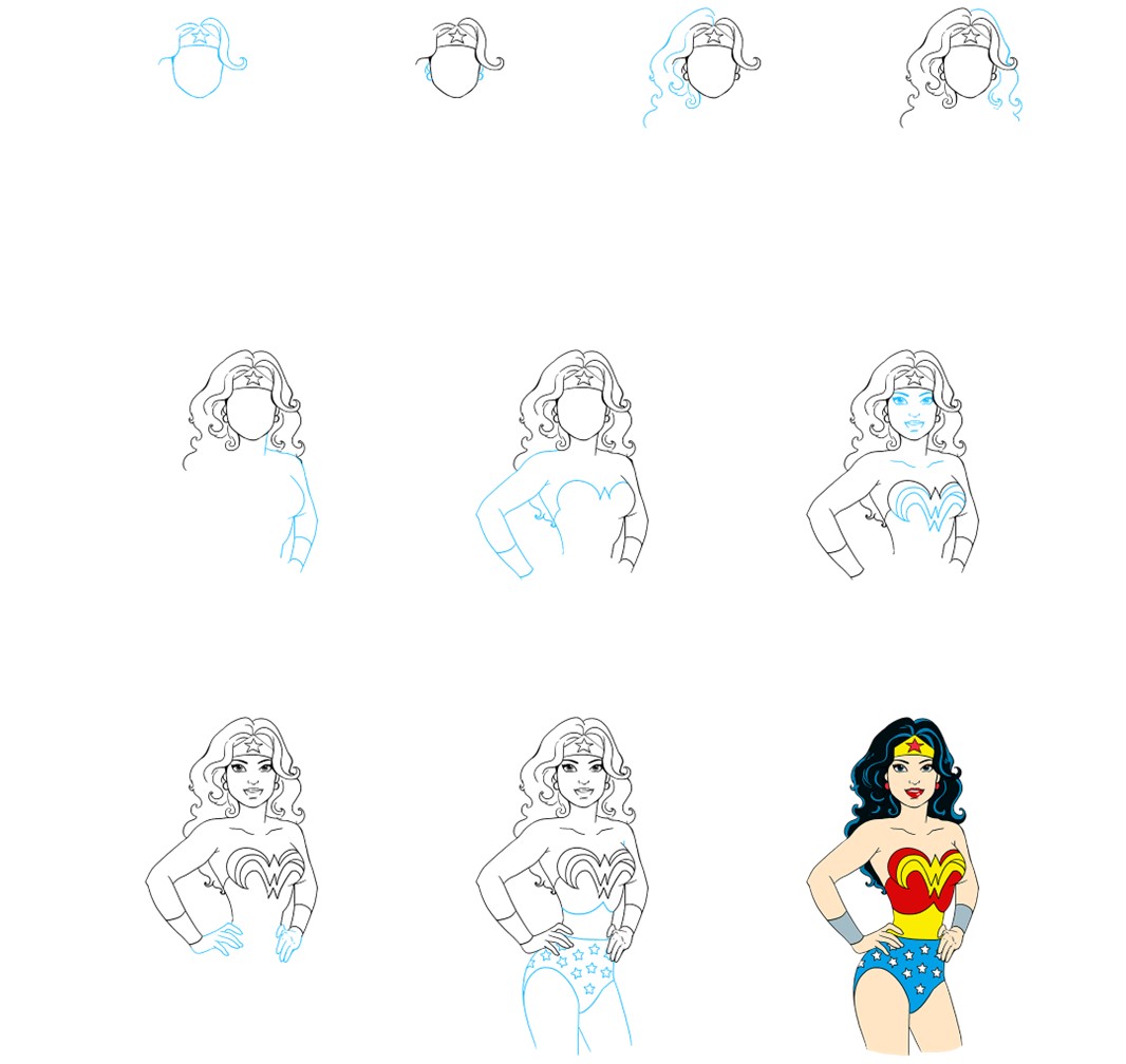 Wonder Woman idea (6) Drawing Ideas