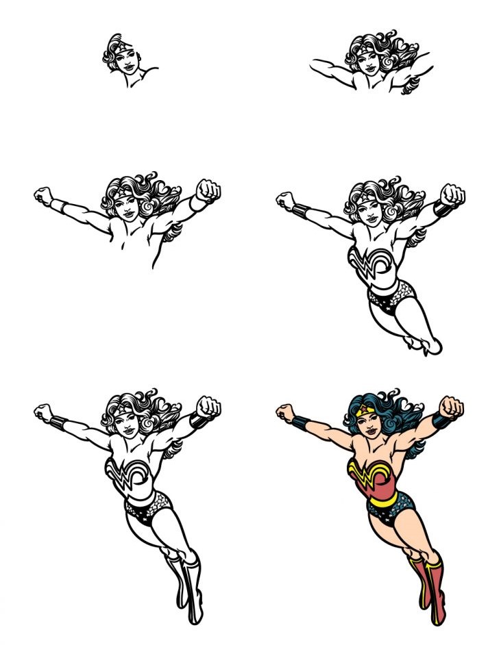 Wonder Woman idea (9) Drawing Ideas