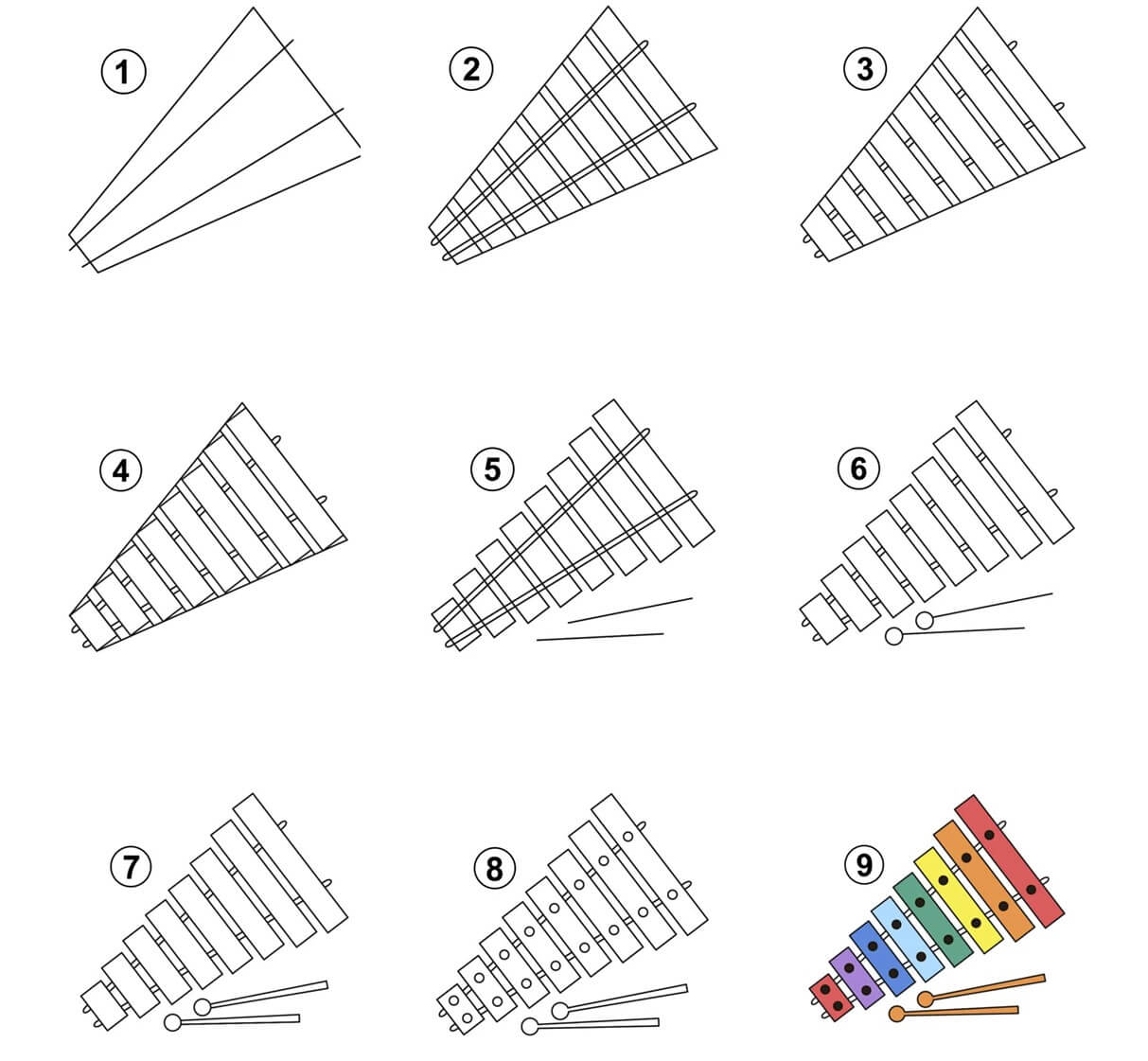 Xylophone idea (10) Drawing Ideas