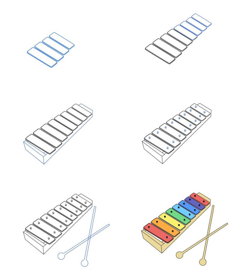 Xylophone idea (11) Drawing Ideas