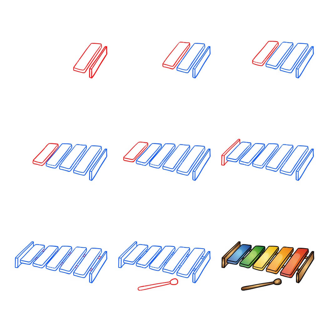 Xylophone idea (12) Drawing Ideas