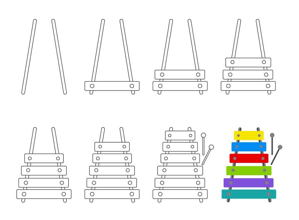 Xylophone idea (13) Drawing Ideas