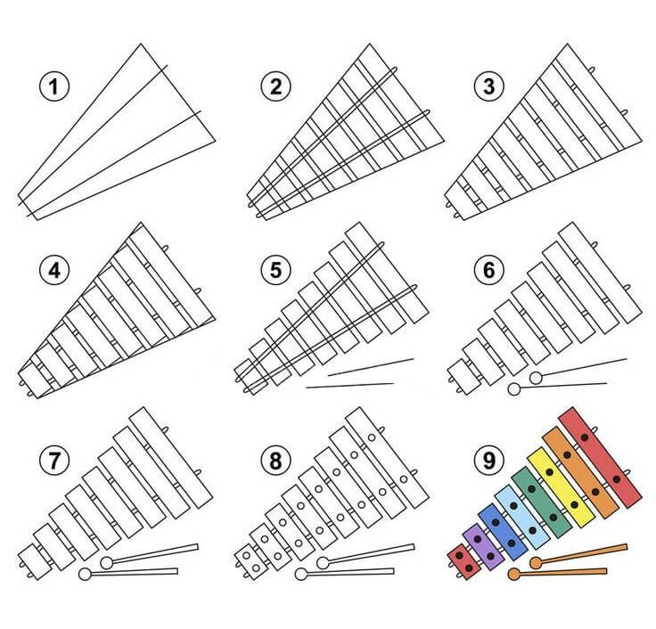 Xylophone idea (4) Drawing Ideas