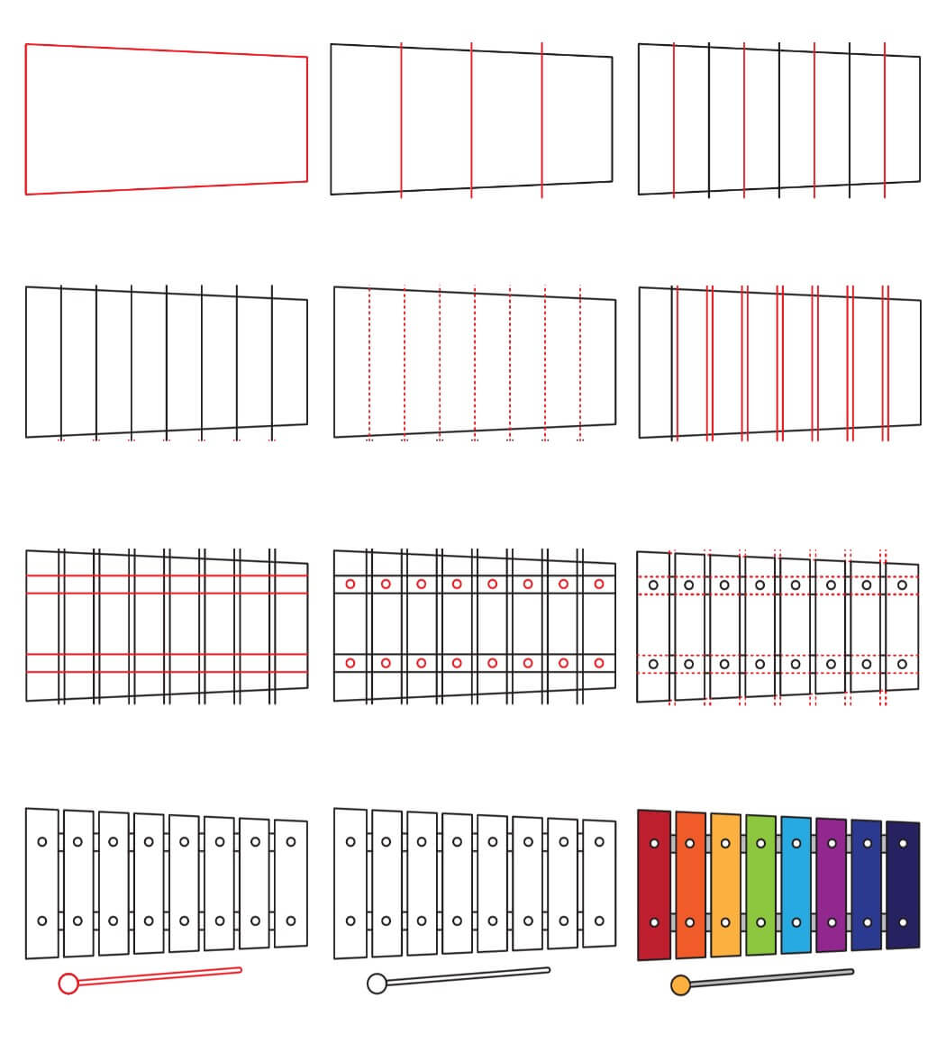 Xylophone idea (5) Drawing Ideas