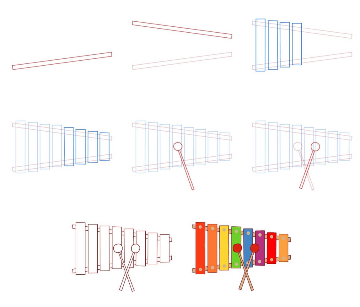 Xylophone idea (8) Drawing Ideas