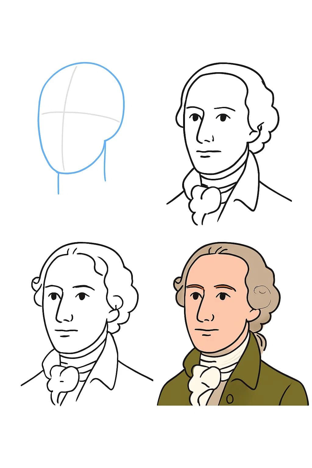Alexander Hamilton Portrait Drawing Ideas