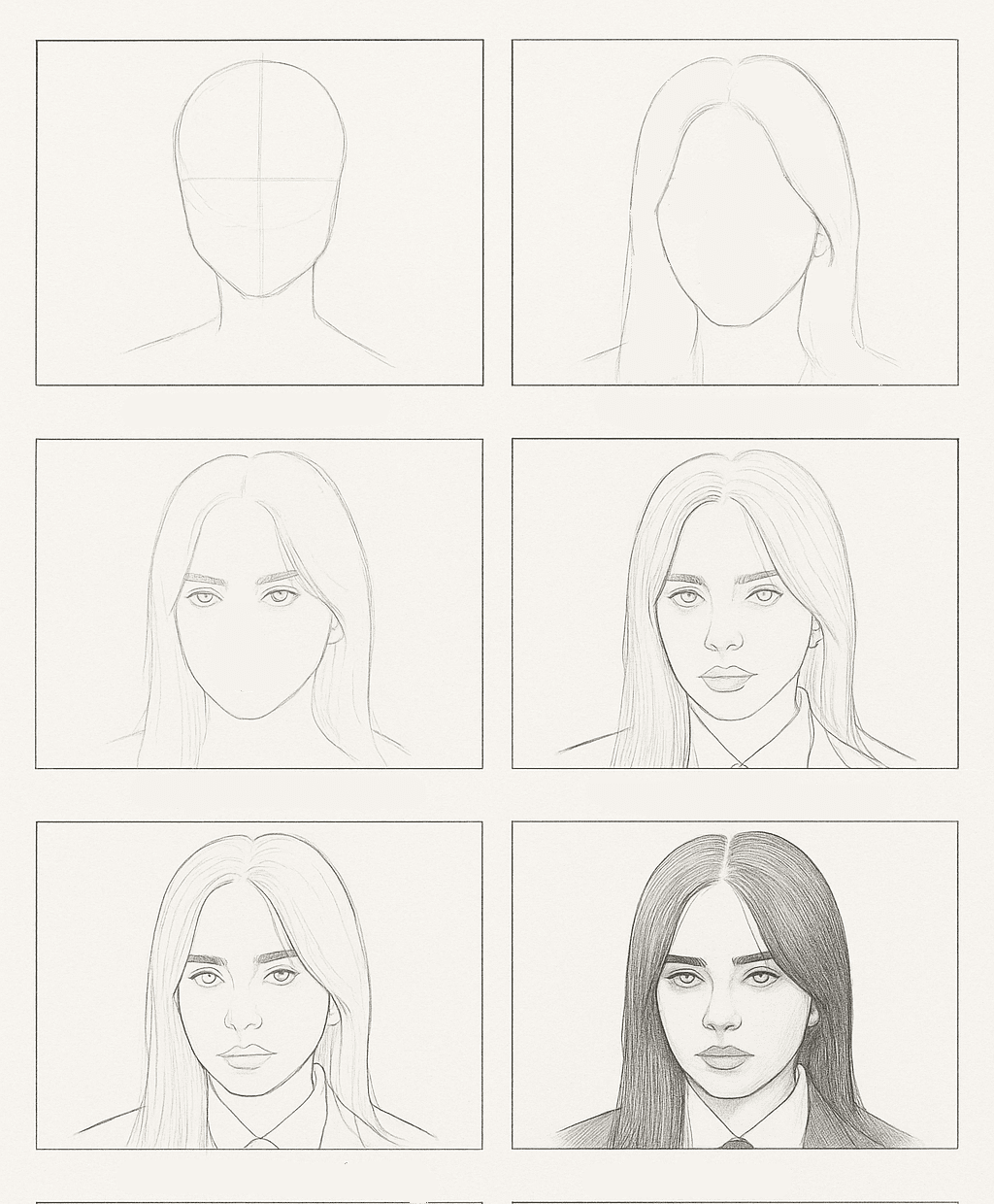 Billie Eilish Portrait Drawing Ideas