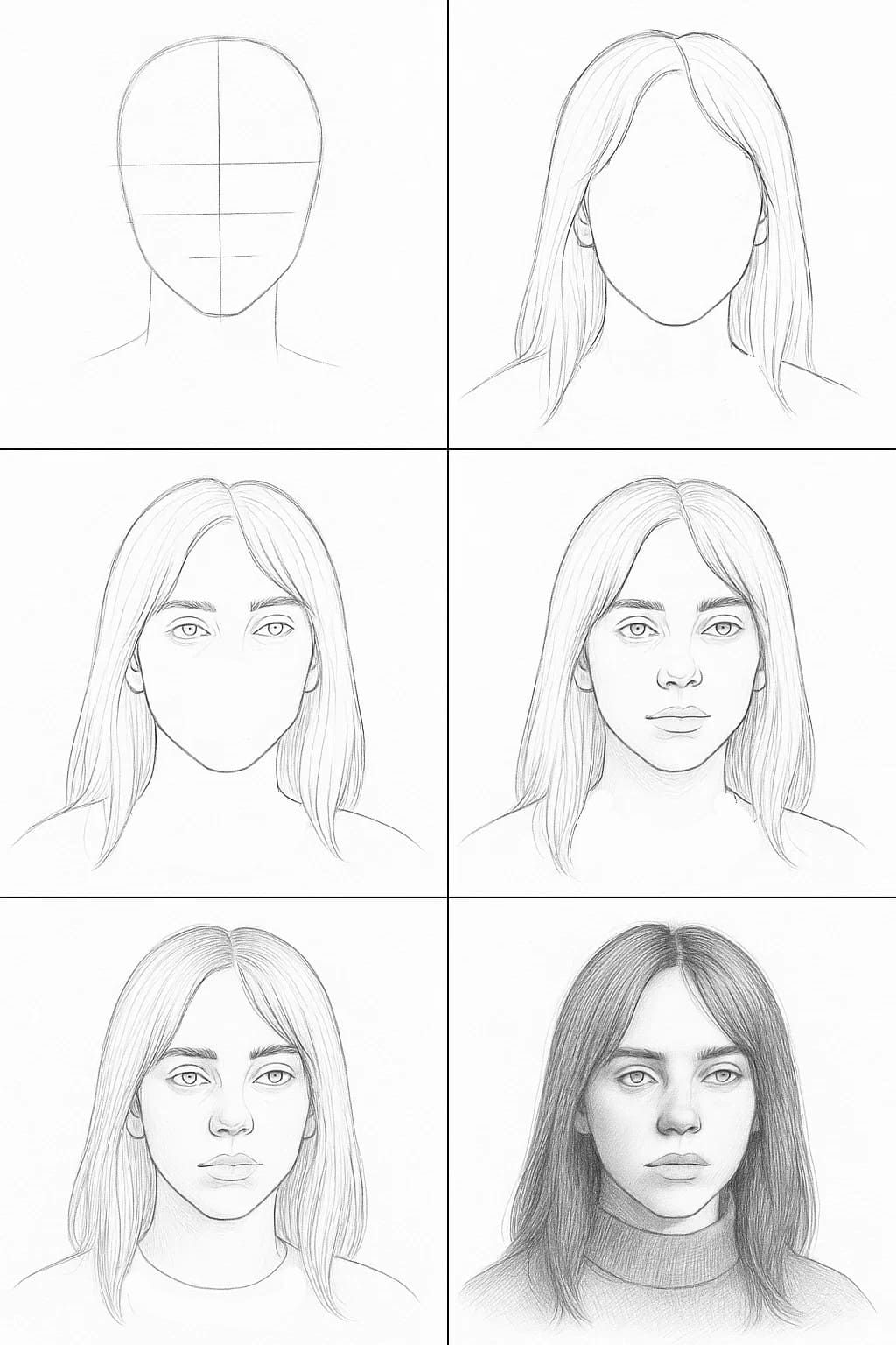 Billie Eilish Realistic Drawing Ideas