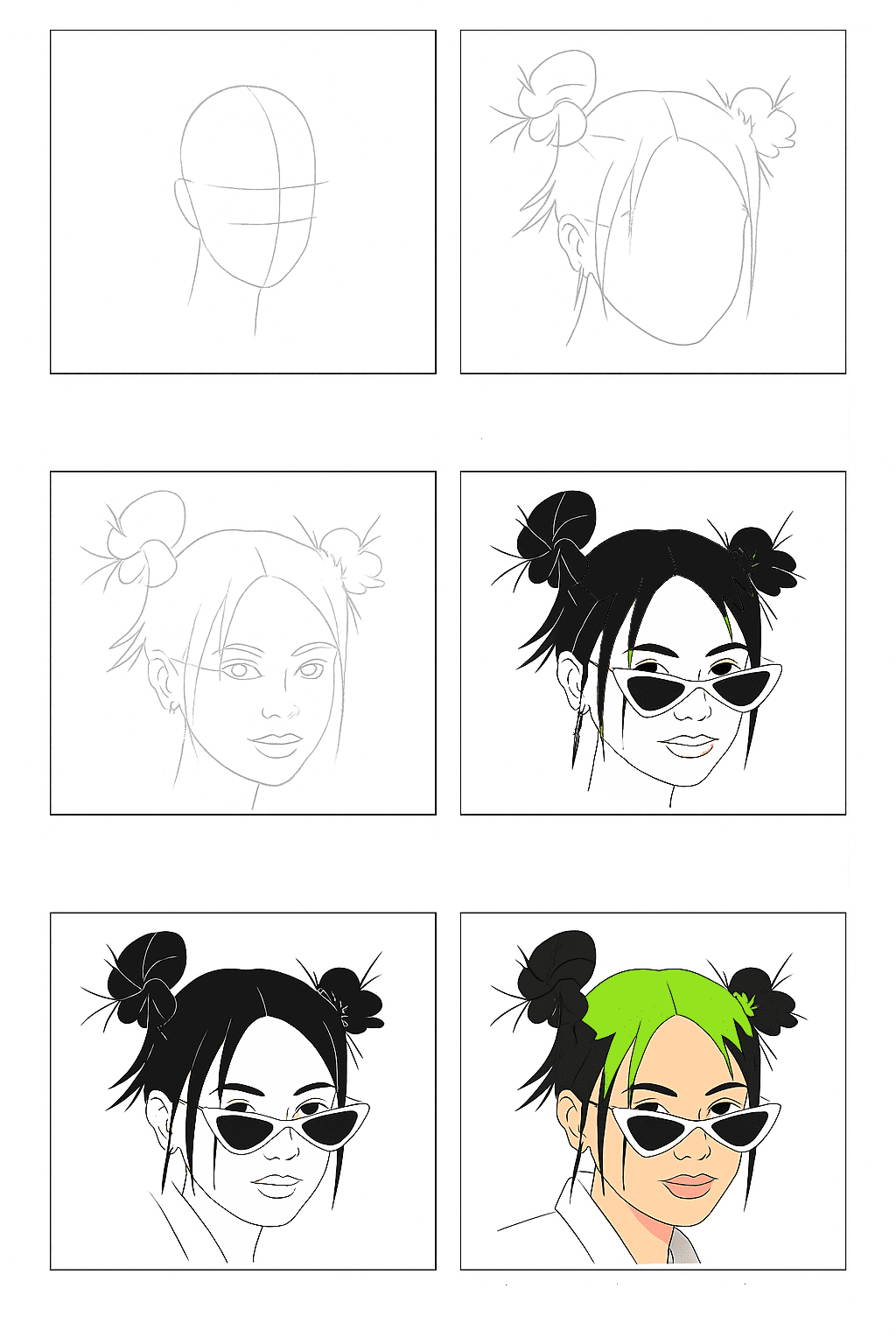 Billie Eilish Stylist Drawing Ideas