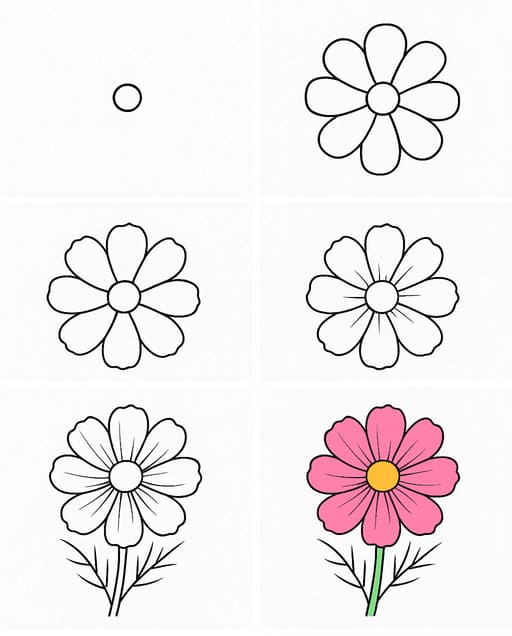 Cosmos Basic Drawing Ideas