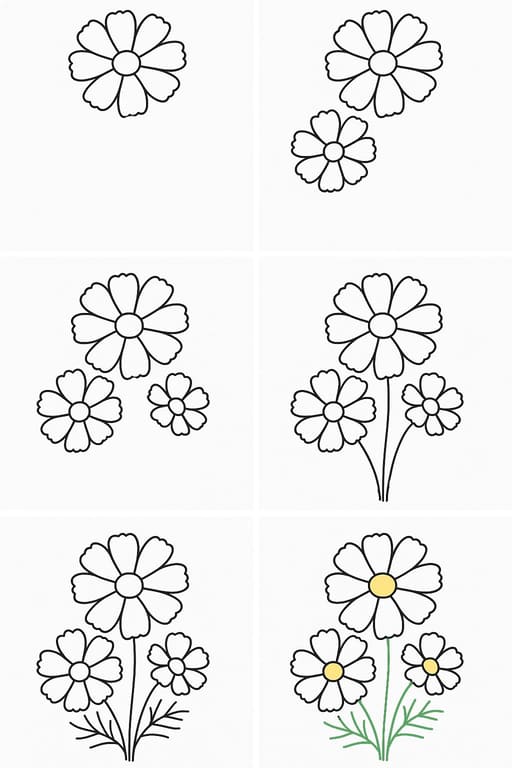 Cosmos Elegant Drawing Ideas