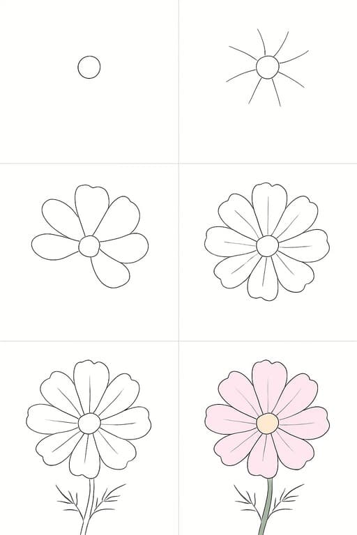 Cosmos Nice Drawing Ideas
