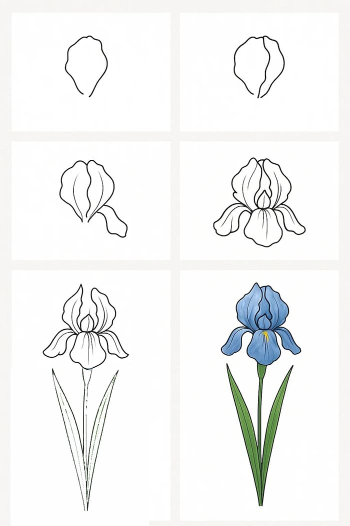 Iris Beautiful Drawing Ideas