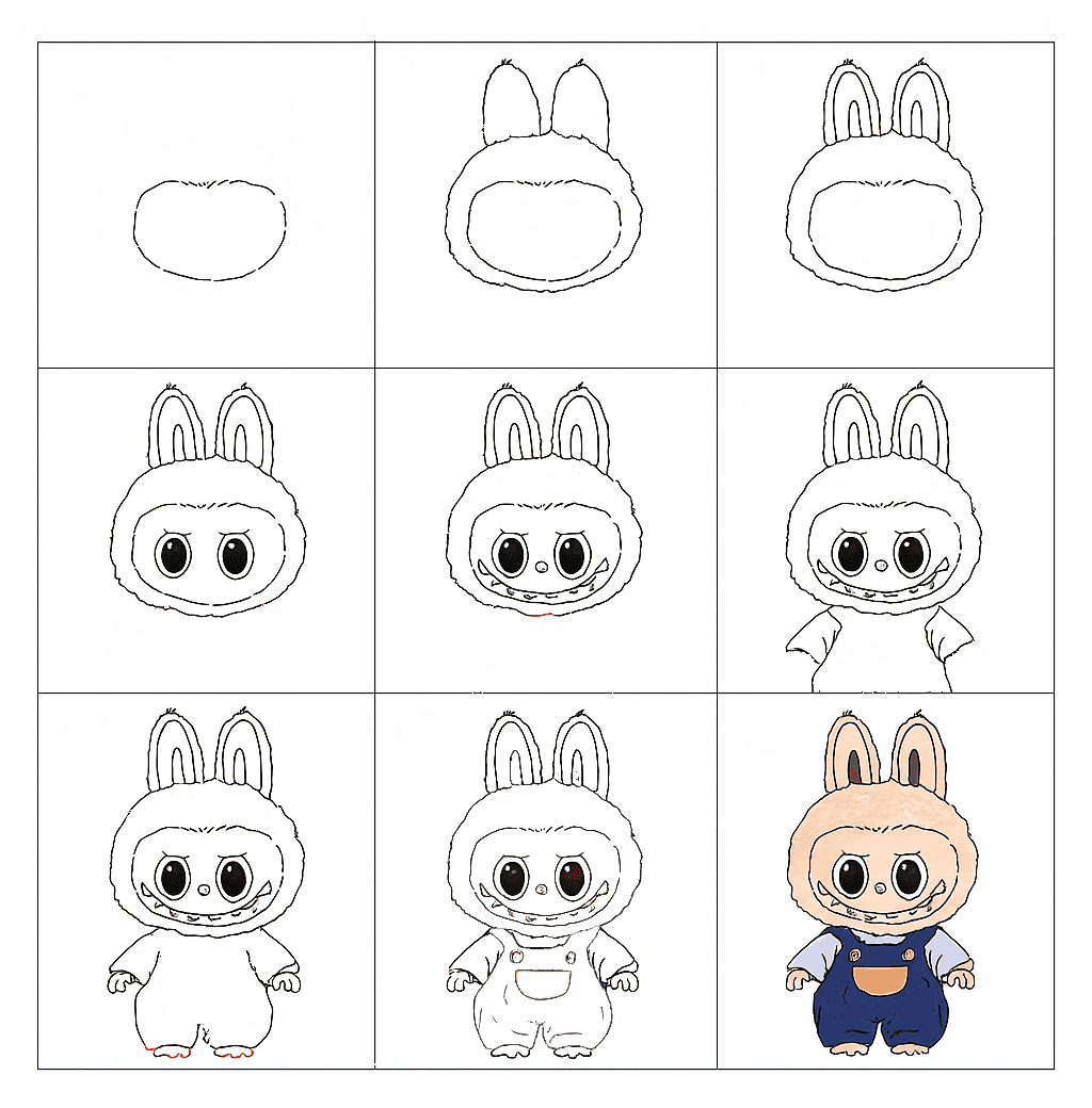 Labubu Baby Drawing Ideas