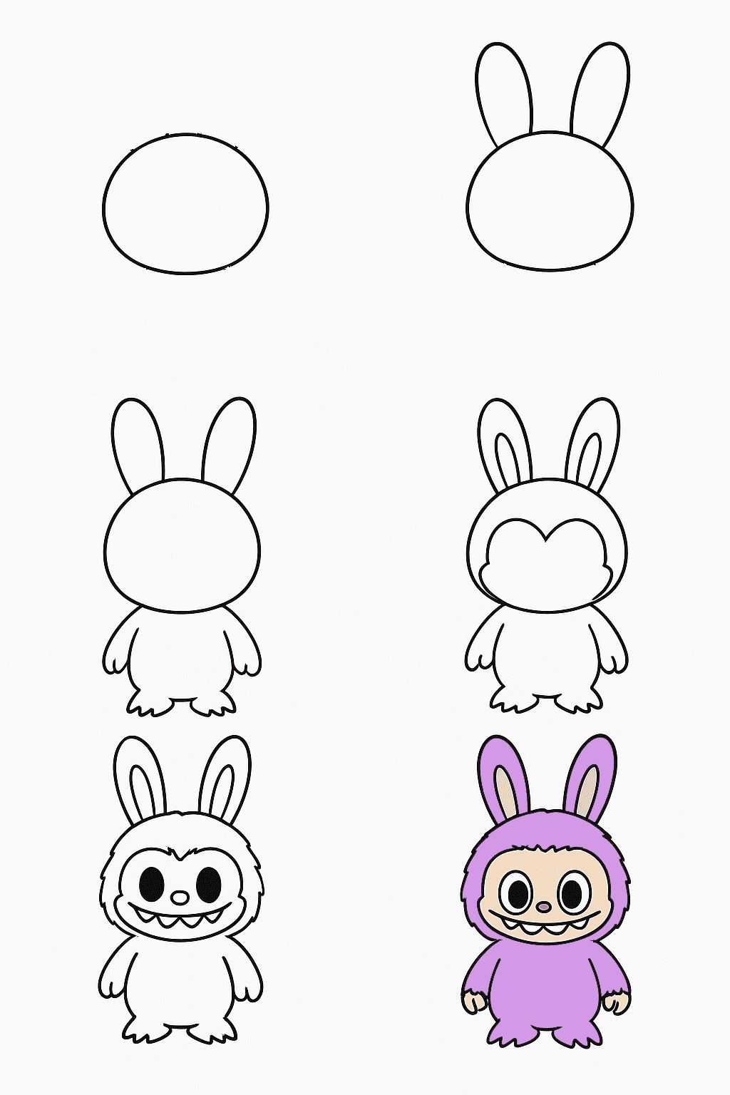 Labubu Cute Drawing Ideas