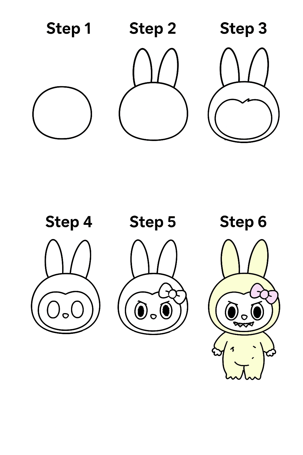 Labubu Easy Drawing Ideas
