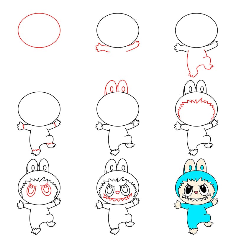Labubu Joyful Drawing Ideas