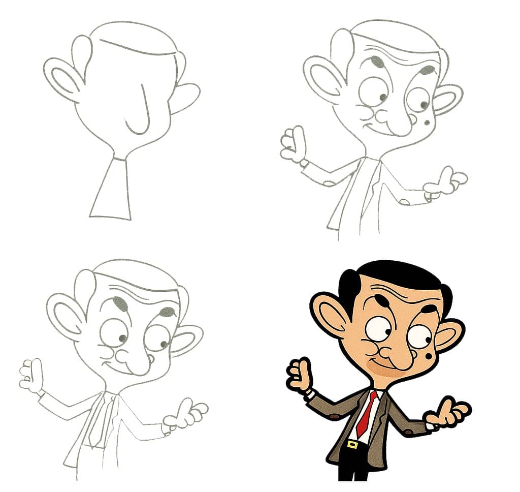 Mr. Bean Drawing Ideas