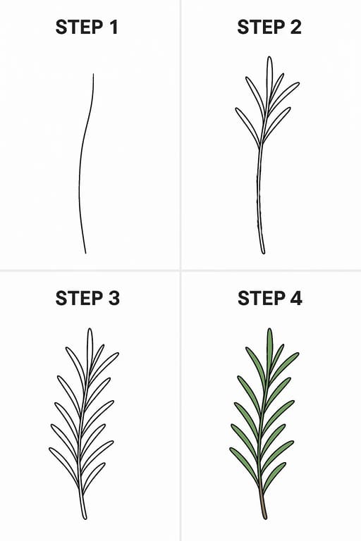 Rosemary Image Drawing Ideas