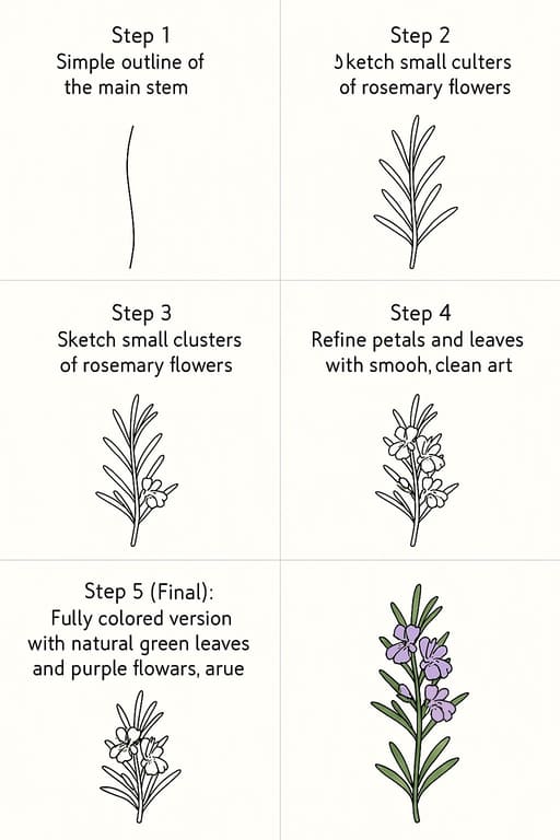 Rosemary Lovely Drawing Ideas