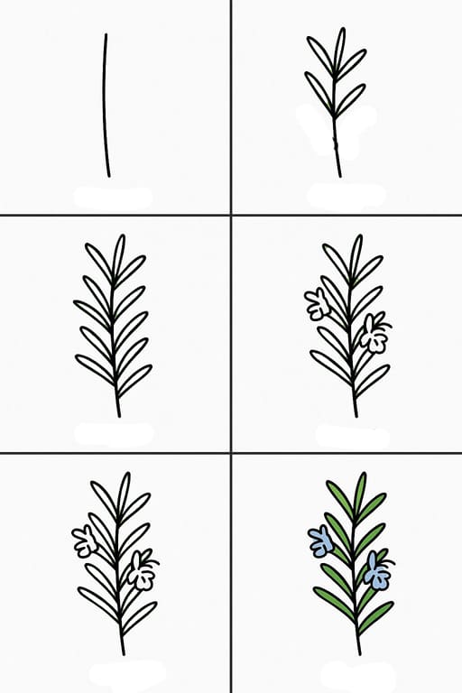 Rosemary Photo Drawing Ideas