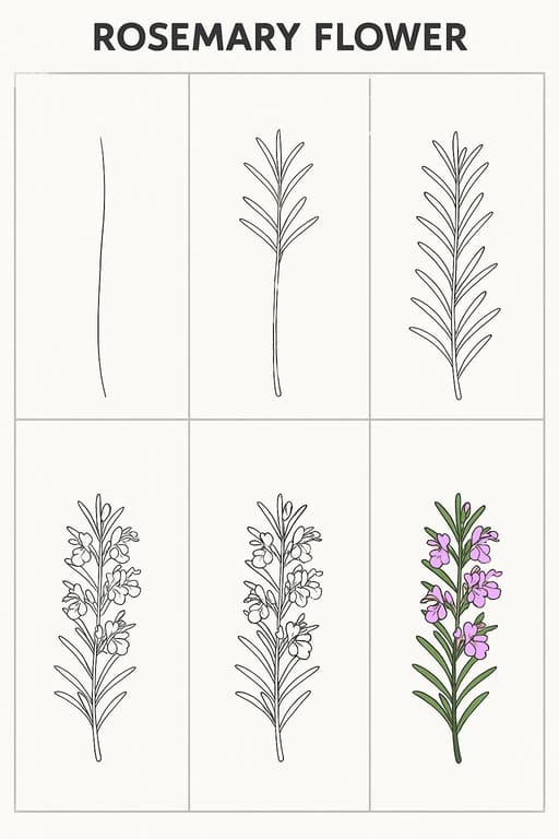 Rosemary Picture Drawing Ideas