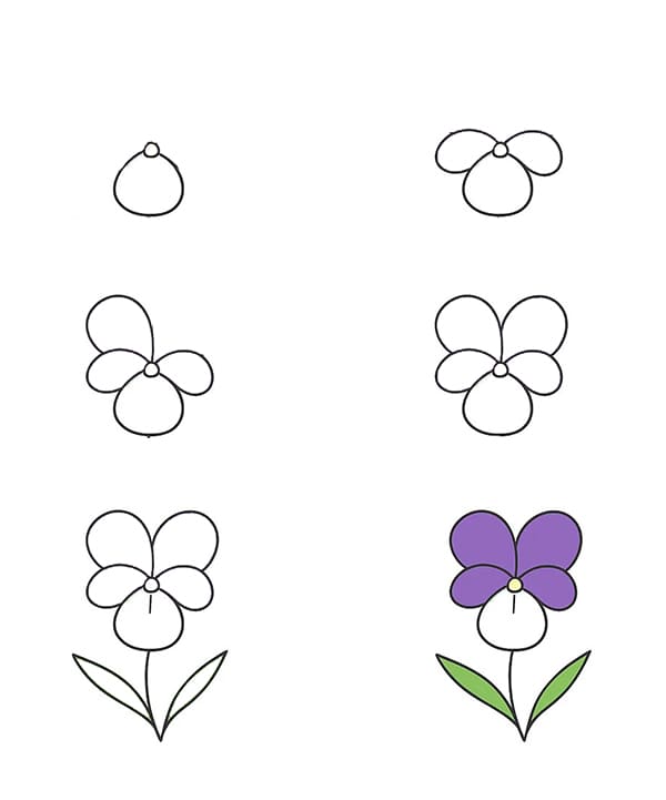 Violet Basic Drawing Ideas