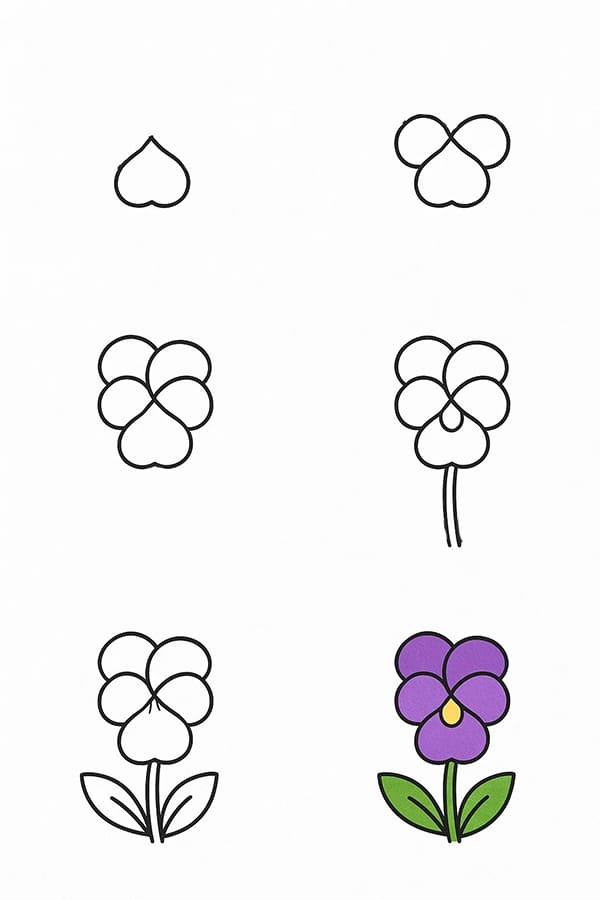 Violet Lovely Drawing Ideas
