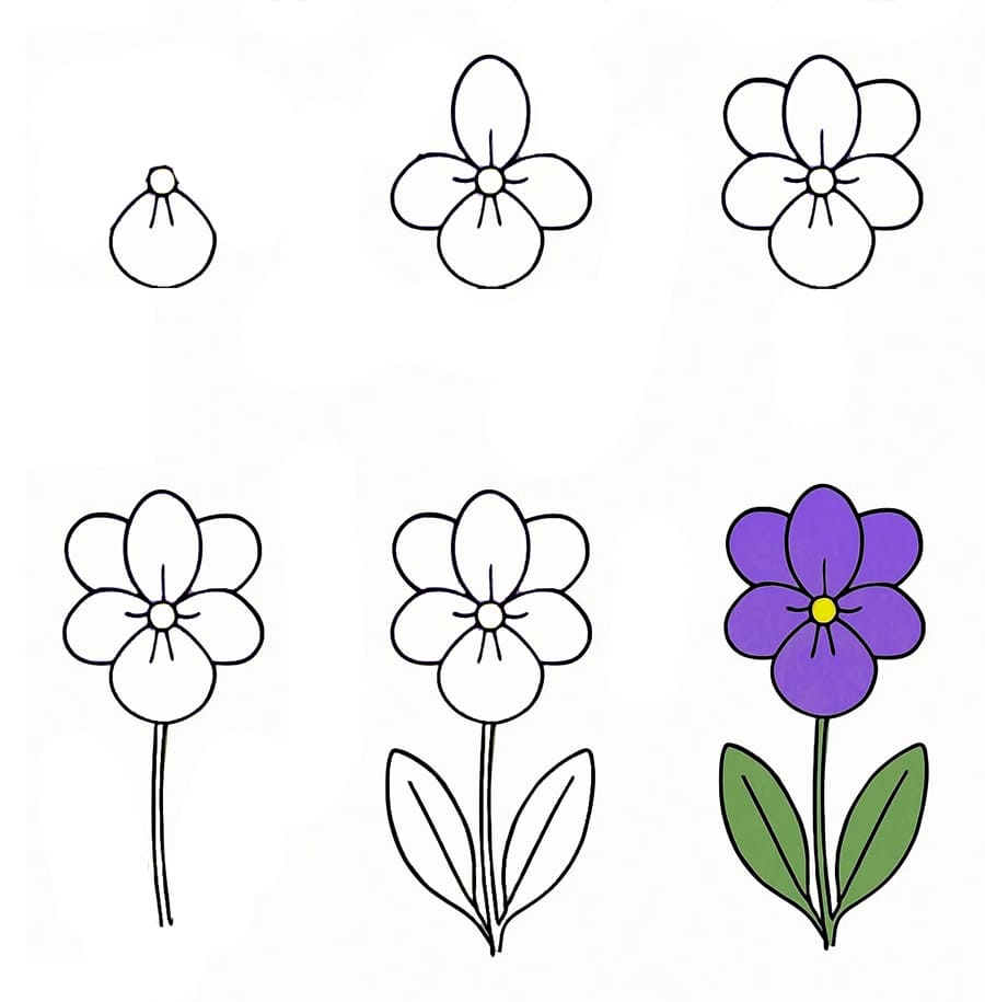 Violet Nice Drawing Ideas