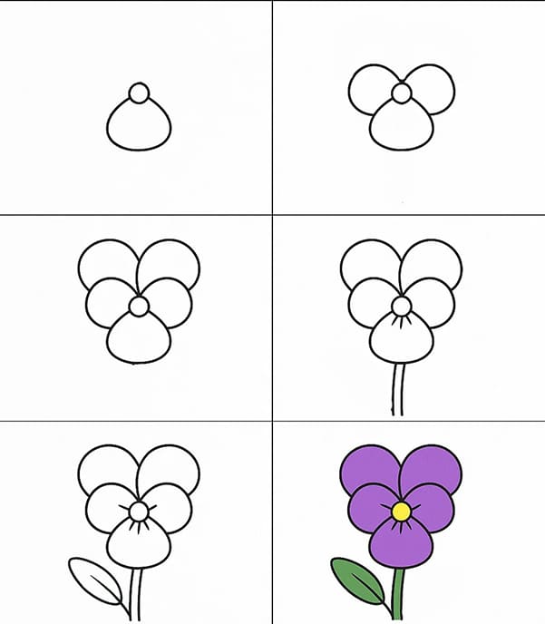 Violet Photo Drawing Ideas