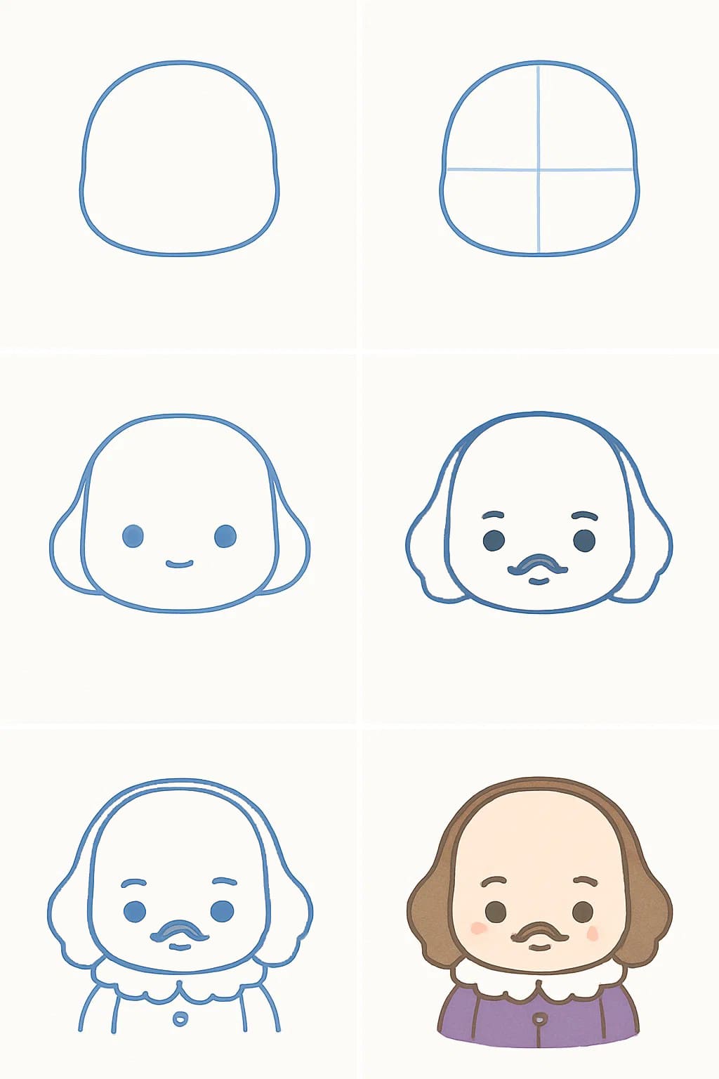 William Shakespeare Cute Drawing Ideas