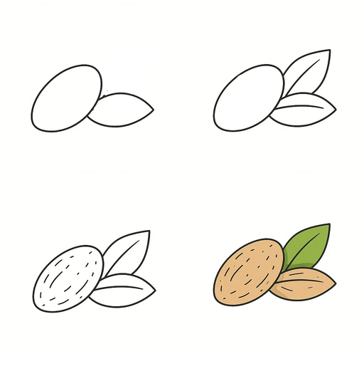Basic Almond Drawing Ideas