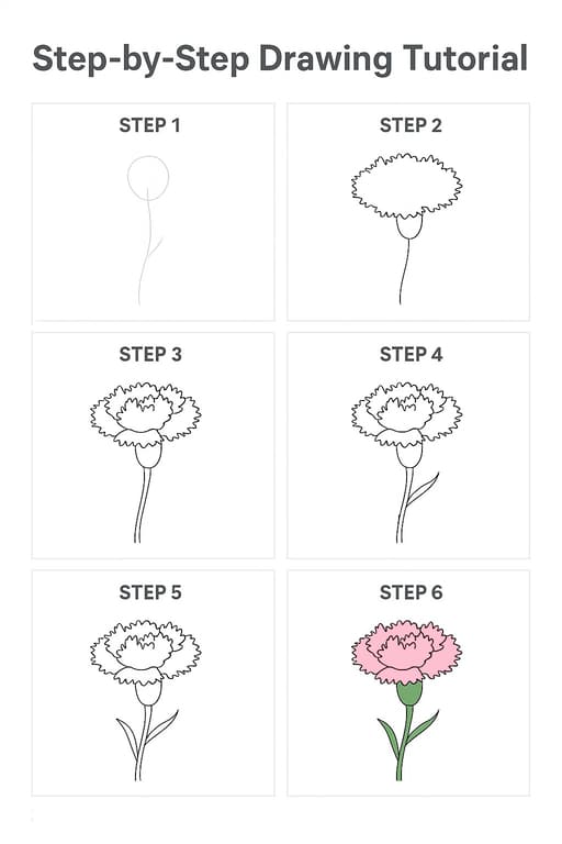 Carnation Cute Drawing Ideas