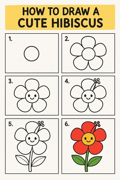 Cartoon Flowers Drawing Ideas
